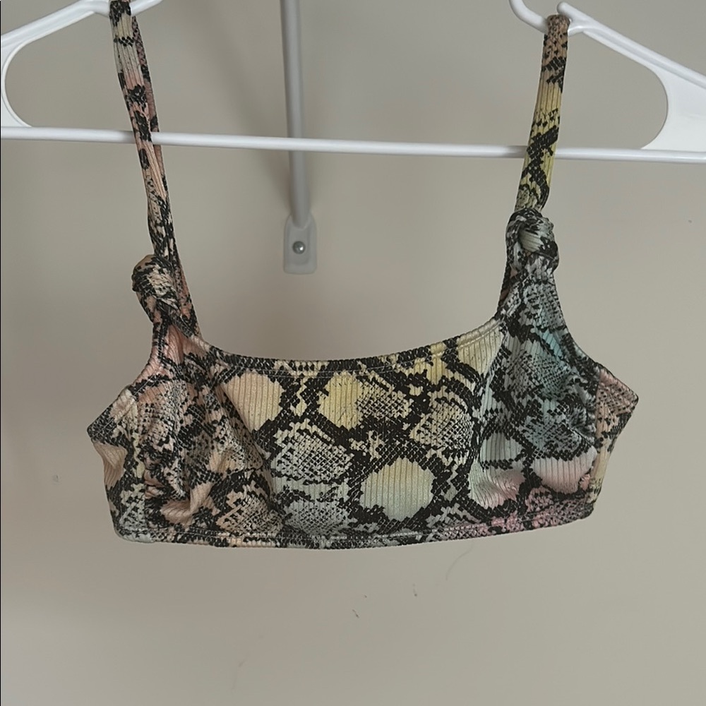 Xhilaration Black and Cream Bikini Set